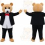 Bear Mascot Costume for Adults Custom Logo Party Character Suit