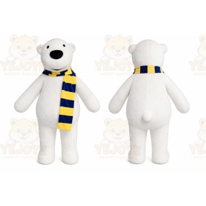 Polar Bear Mascot Costume for Adults Custom Logo Party Character Suit