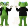 Elephant Mascot Costume for Adults Custom Logo Party Character Suit