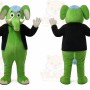 Elephant Mascot Costume for Adults Custom Logo Party Character Suit