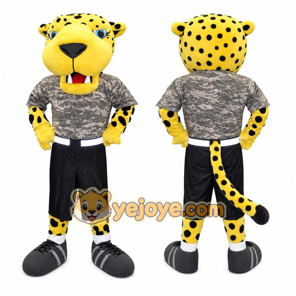 Leopard Mascot Costume for Adults Custom Logo Party Character Suit