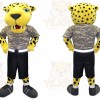 Leopard Mascot Costume for Adults Custom Logo Party Character Suit