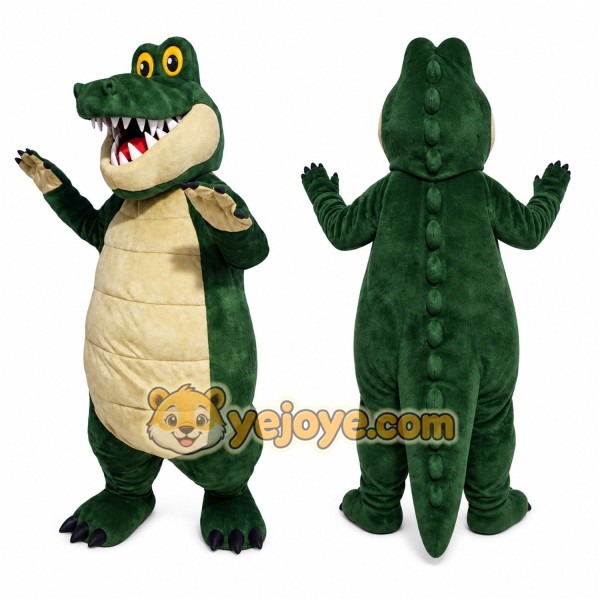 Crocodile Mascot Costume for Adults Custom Logo Party Character Suit