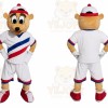 Bear Mascot Costume for Adults Custom Logo Party Character Suit