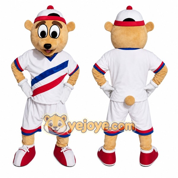Bear Mascot Costume for Adults Custom Logo Party Character Suit