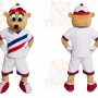 Bear Mascot Costume for Adults Custom Logo Party Character Suit