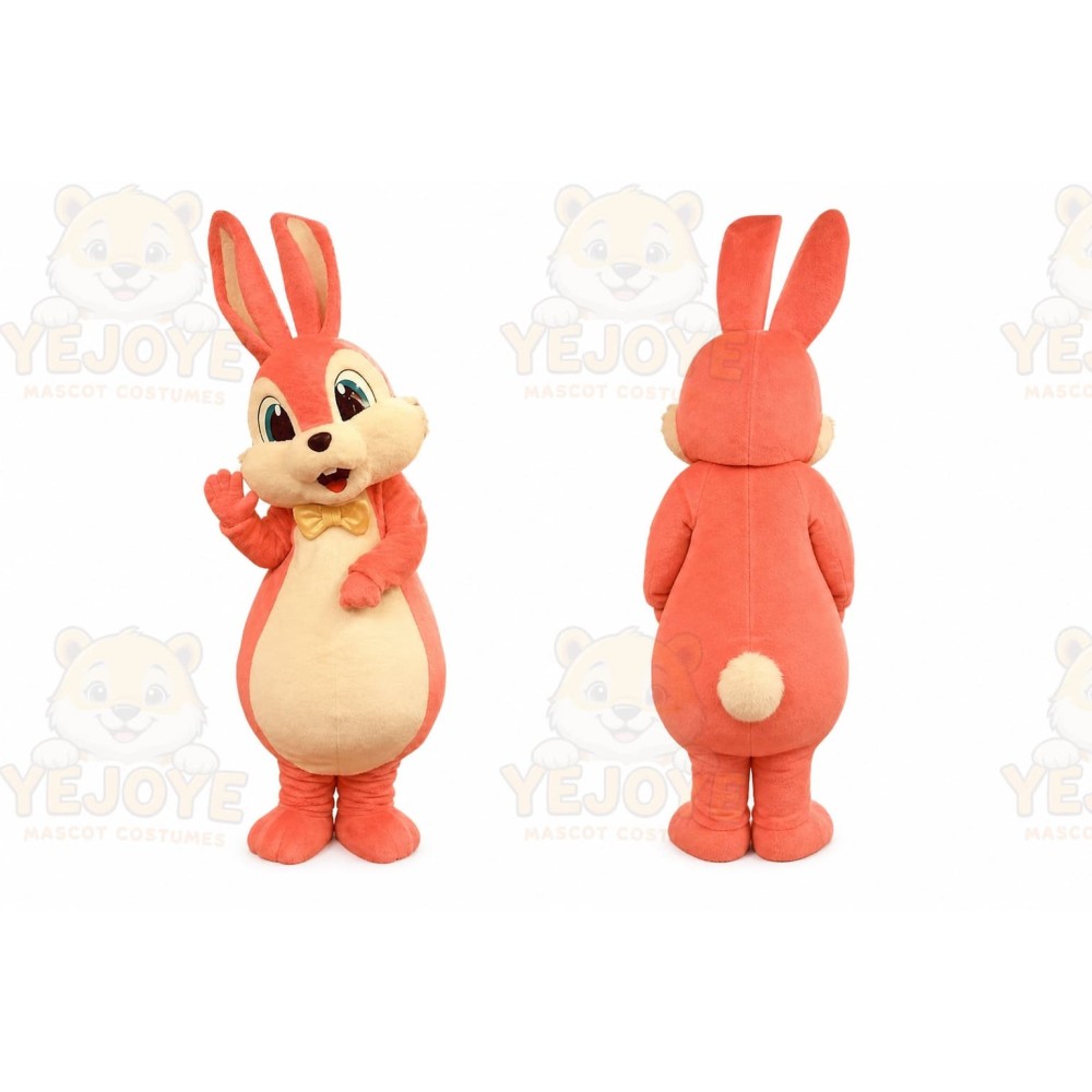 Rabbit Mascot Costume for Adults Custom Logo Party Character Suit