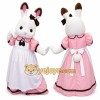Rabbit Mascot Costume for Adults Custom Logo Party Character Suit