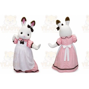 Rabbit Mascot Costume for Adults Custom Logo Party Character Suit