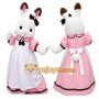 Rabbit Mascot Costume for Adults Custom Logo Party Character Suit