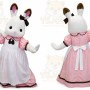 Rabbit Mascot Costume for Adults Custom Logo Party Character Suit