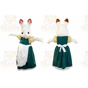 Rabbit Mascot Costume for Adults Custom Logo Party Character Suit