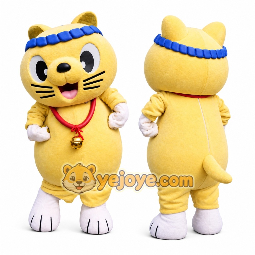 Cat Mascot Costume for Adults Custom Logo Party Character Suit