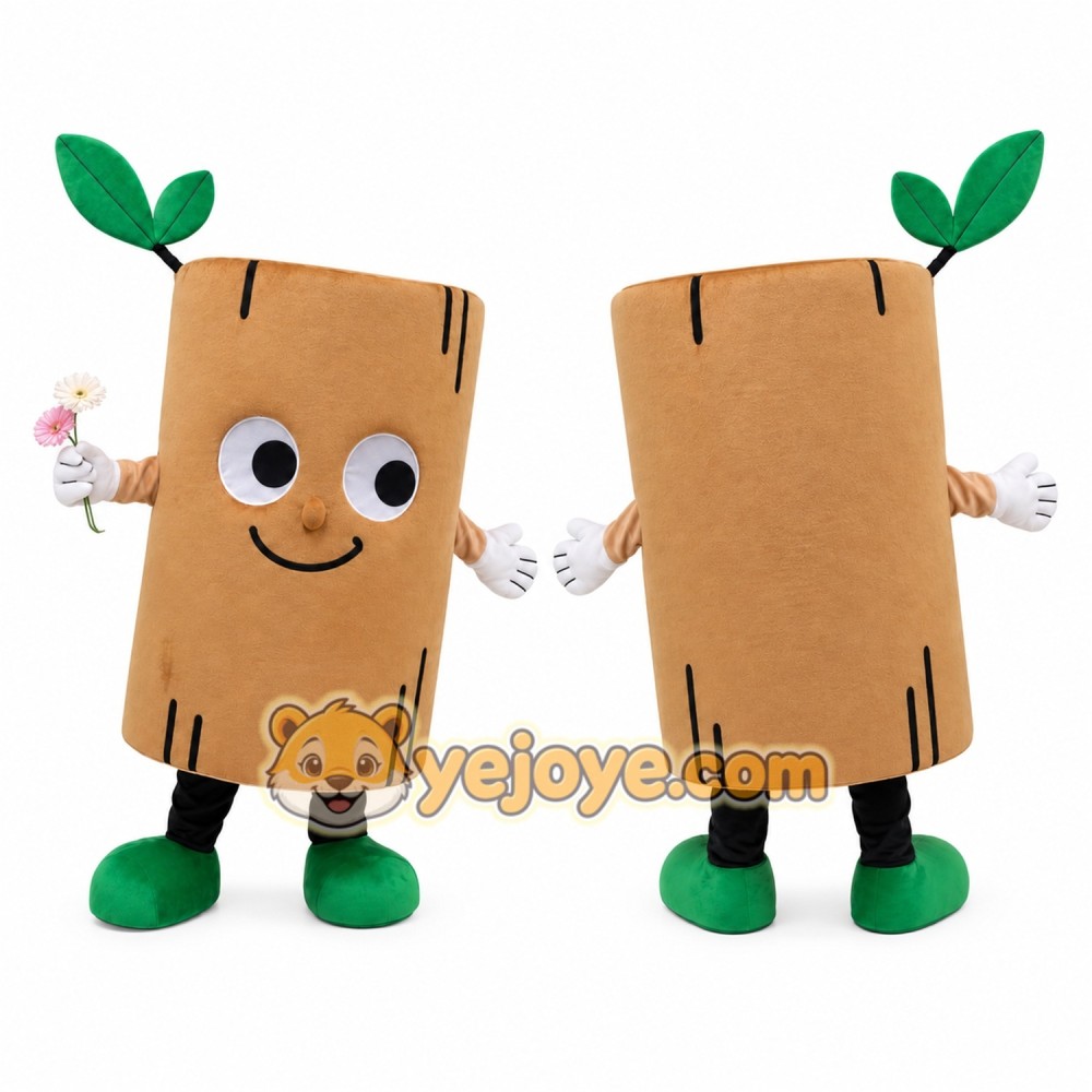 Log Mascot Costume for Adults Custom Logo Party Character Suit Log Mascot Costume for Adults Custom Logo Party Character Suit
