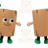 Log Mascot Costume for Adults Custom Logo Party Character Suit