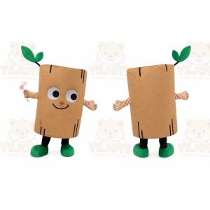 Log Mascot Costume for Adults Custom Logo Party Character Suit