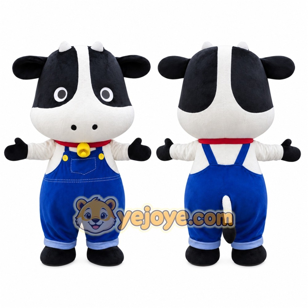 Cow Mascot Costume for Adults Custom Logo Party Character Suit