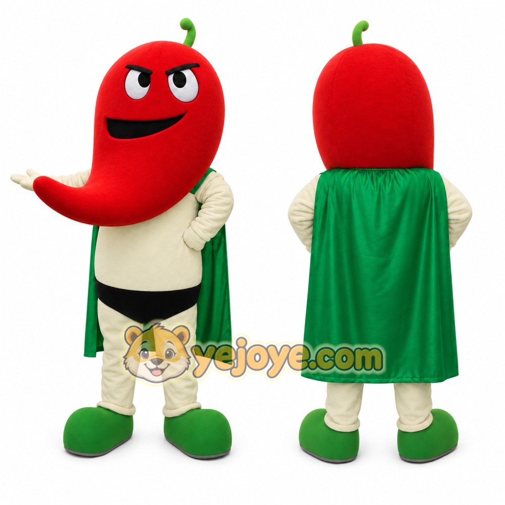 Pepper Mascot Costume for Adults Custom Logo Party Character Suit
