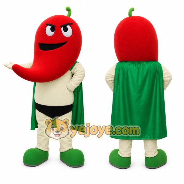 Pepper Mascot Costume for Adults Custom Logo Party Character Suit