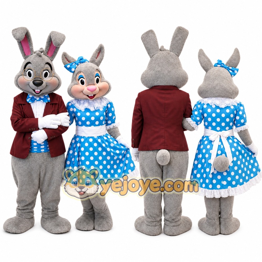 Rabbit Mascot Costume for Adults Custom Logo Party Character Suit Rabbit Mascot Costume for Adults Custom Logo Party Character Suit