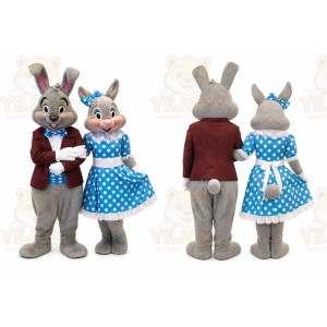 Rabbit Mascot Costume for Adults Custom Logo Party Character Suit