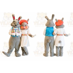 Rabbit Mascot Costume for Adults Custom Logo Party Character Suit