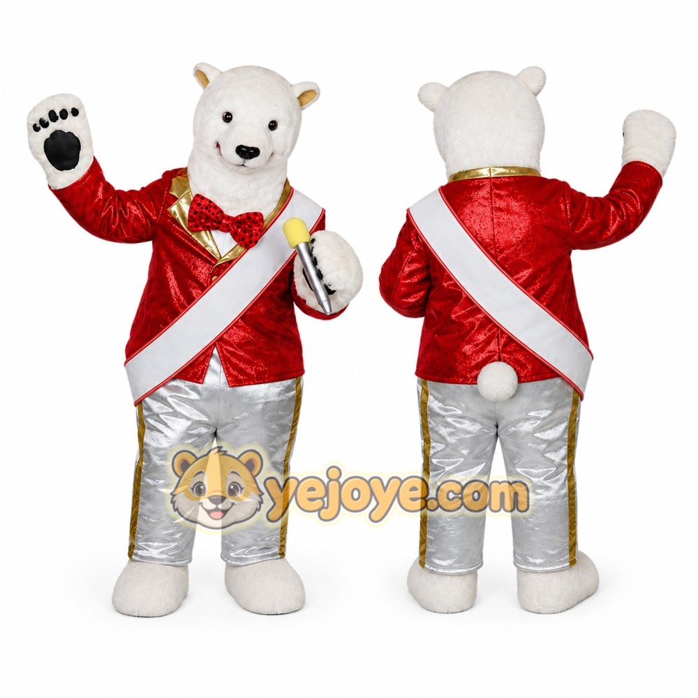 Bear Mascot Costume for Adults Custom Logo Party Character Suit