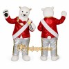 Bear Mascot Costume for Adults Custom Logo Party Character Suit