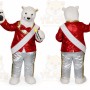 Bear Mascot Costume for Adults Custom Logo Party Character Suit