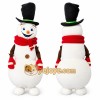 Snowman Mascot Costume for Adults Custom Logo Party Character Suit