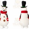 Snowman Mascot Costume for Adults Custom Logo Party Character Suit