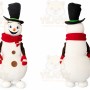 Snowman Mascot Costume for Adults Custom Logo Party Character Suit