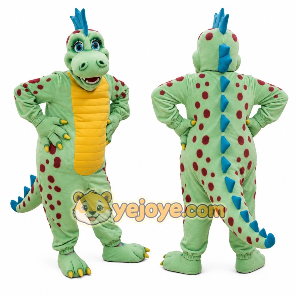 Dinosaur Mascot Costume for Adults Custom Logo Party Character Suit