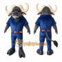 Buffalo Mascot Costume for Adults Custom Logo Party Character Suit