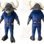 Buffalo Mascot Costume for Adults Custom Logo Party Character Suit