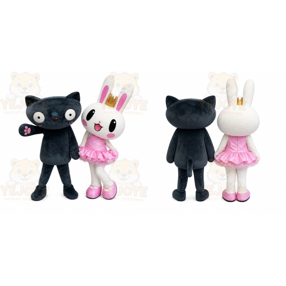 Rabbit Mascot Costume for Adults Custom Logo Party Character Suit