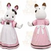 Bunny Mascot Costume for Adults Custom Logo Party Character Suit