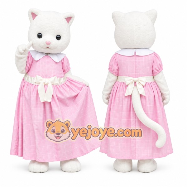Cat Mascot Costume for Adults Custom Logo Party Character Suit