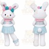 Bunny Mascot Costume for Adults Custom Logo Party Character Suit