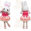 Bunny Mascot Costume for Adults Custom Logo Party Character Suit
