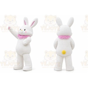 Rabbit Mascot Costume for Adults Custom Logo Party Character Suit