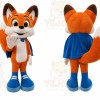 Fox Mascot Costume for Adults Custom Logo Party Character Suit