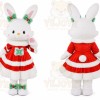 Bunny Mascot Costume for Adults Custom Logo Party Character Suit