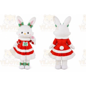 Bunny Mascot Costume for Adults Custom Logo Party Character Suit