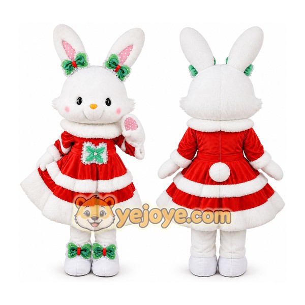 Bunny Mascot Costume for Adults Custom Logo Party Character Suit