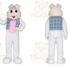 Bunny Mascot Costume for Adults Custom Logo Party Character Suit