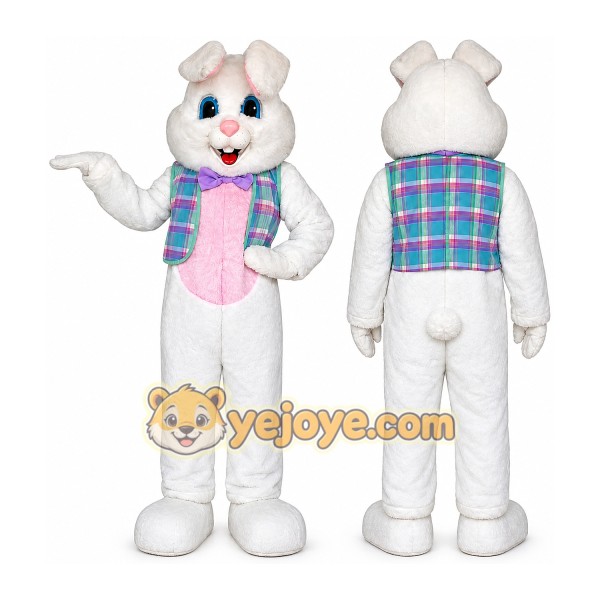 Bunny Mascot Costume for Adults Custom Logo Party Character Suit