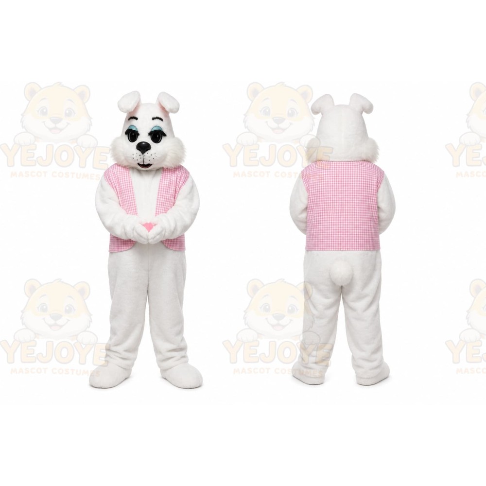 Rabbit Mascot Costume for Adults Custom Logo Party Character Suit