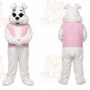 Rabbit Mascot Costume for Adults Custom Logo Party Character Suit
