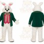 Rabbit Mascot Costume for Adults Custom Logo Party Character Suit
